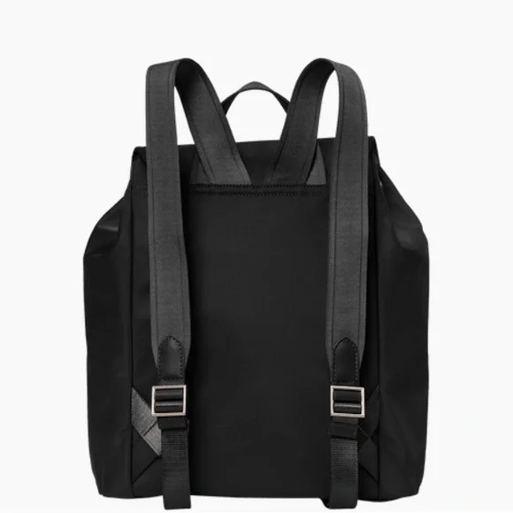 Kate Spade Nylon Backpack, Backpack with Adjustable Straps, Black - Picture 5 of 12